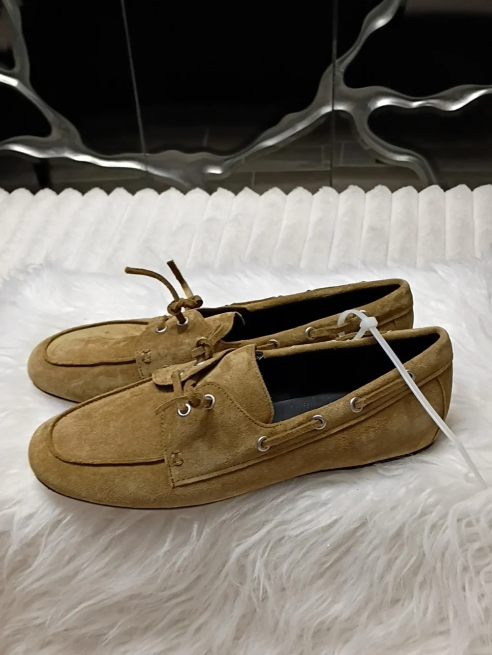 Vince Marin Women's Suede Slip On Boat Shoes Size 7